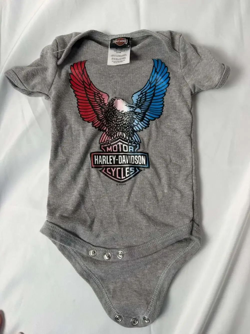 Harley-Davidson Baby Eagle Graphic Ribbed Bodysuit
